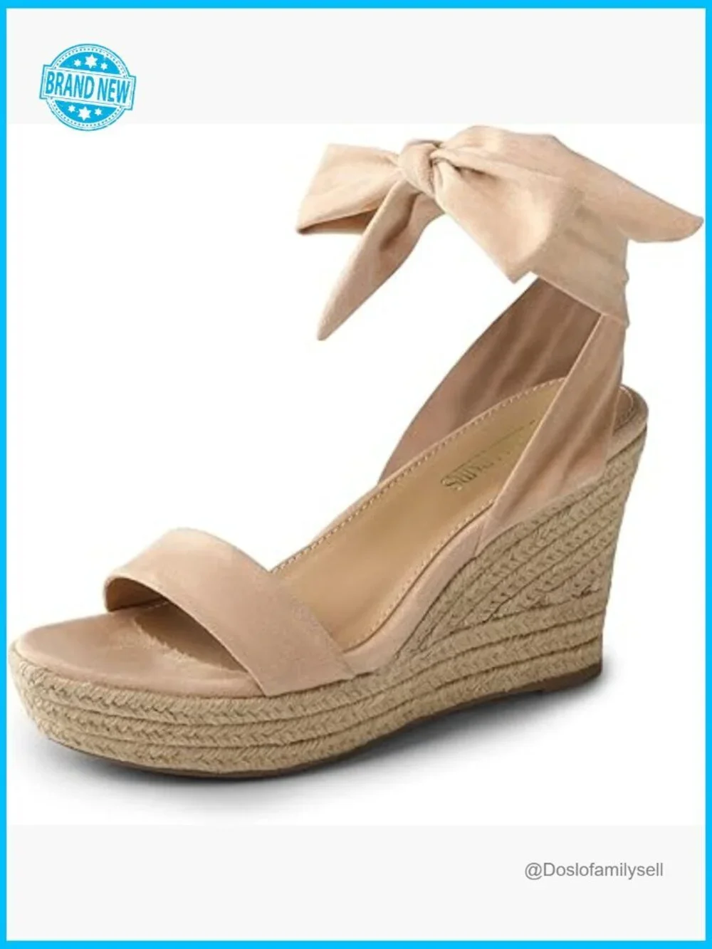 Open Toe Espadrilles Wedges Tie Lace Up Ankle Strap Platform Sandals Dressy